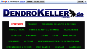 What Dendrokeller.de website looked like in 2018 (6 years ago)