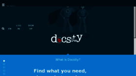 What Docsity.com website looked like in 2018 (6 years ago)