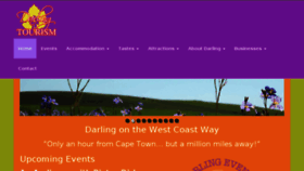 What Darlingtourism.co.za website looked like in 2018 (6 years ago)