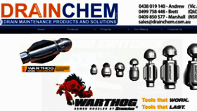 What Drainchem.com.au website looked like in 2018 (6 years ago)