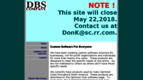 What Dbscompany.com website looked like in 2018 (6 years ago)