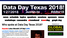What Datadaytexas.com website looked like in 2018 (6 years ago)