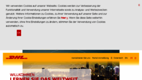What Dhl.at website looked like in 2018 (6 years ago)
