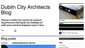 What Dublincityarchitects.ie website looked like in 2018 (6 years ago)