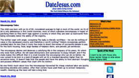 What Datejesus.com website looked like in 2018 (6 years ago)