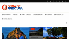 What Deixadefrescura.com website looked like in 2018 (6 years ago)