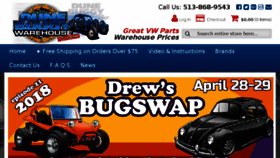 What Dunebuggywarehouse.com website looked like in 2018 (6 years ago)