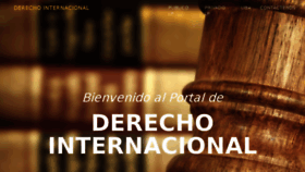 What Derechointernacional.net website looked like in 2018 (6 years ago)