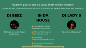 What Djbeez.nl website looked like in 2018 (6 years ago)