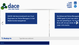 What Dace.nl website looked like in 2018 (6 years ago)