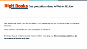 What Digitbooks.fr website looked like in 2018 (6 years ago)