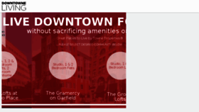 What Downtowneliving.com website looked like in 2018 (6 years ago)