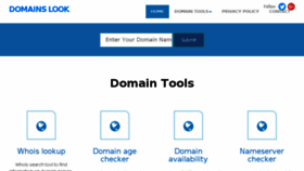 What Domainlooks.com website looked like in 2018 (6 years ago)