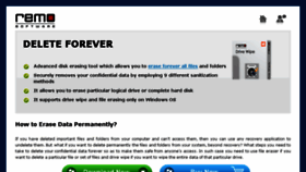 What Deleteforever.net website looked like in 2018 (6 years ago)