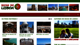 What Dicasdelisboa.com.br website looked like in 2018 (7 years ago)