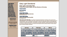 What Dailylightdevotional.org website looked like in 2018 (6 years ago)