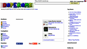 What Doperoms.com website looked like in 2018 (6 years ago)