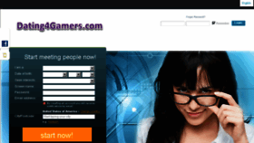 What Dating4gamers.com website looked like in 2018 (6 years ago)