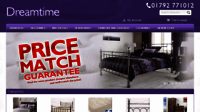 What Dreamtimebeds.co.uk website looked like in 2018 (7 years ago)