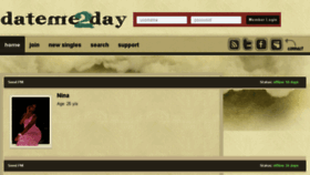 What Dateme2day.com website looked like in 2018 (6 years ago)