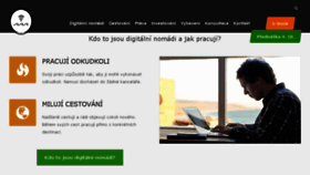 What Digitalninomadstvi.cz website looked like in 2018 (5 years ago)