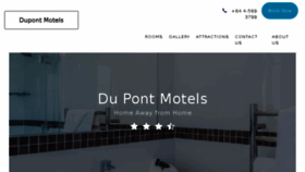What Dupontmotel.co.nz website looked like in 2018 (6 years ago)