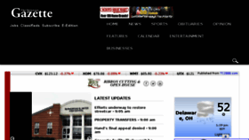What Delgazette.com website looked like in 2018 (6 years ago)