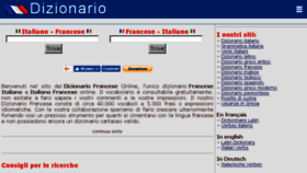 What Dizionario-francese.com website looked like in 2018 (6 years ago)