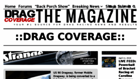 What Dragcoverage.com website looked like in 2018 (6 years ago)