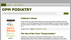 What Dpmpodiatry.org website looked like in 2018 (6 years ago)
