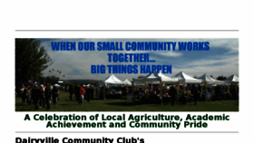 What Dairyvillefestival.org website looked like in 2018 (5 years ago)