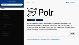 What Docs.polrproject.org website looked like in 2018 (7 years ago)