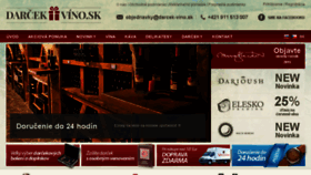 What Darcek-vino.sk website looked like in 2018 (6 years ago)