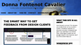 What Donnafontenot.com website looked like in 2018 (6 years ago)