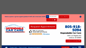 What Dependablecarcare.com website looked like in 2018 (6 years ago)