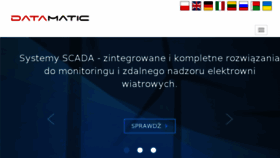 What Datamatic.pl website looked like in 2018 (7 years ago)