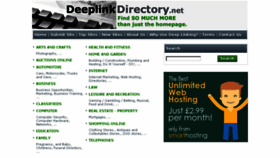 What Deeplinkdirectory.net website looked like in 2018 (6 years ago)