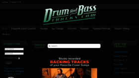 What Drumandbasstracks.com website looked like in 2018 (6 years ago)