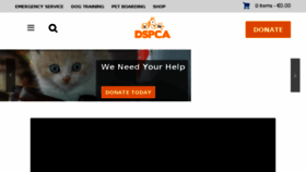 What Dspca.ie website looked like in 2018 (6 years ago)