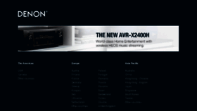 What Denon.com website looked like in 2018 (6 years ago)
