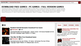 What Downloadgame24.blogspot.com website looked like in 2018 (6 years ago)