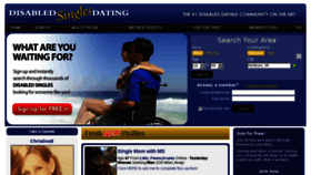 What Disabledsinglesdating.com website looked like in 2018 (6 years ago)