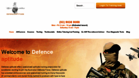 What Defenceaptitude.com.au website looked like in 2018 (6 years ago)