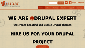 What Drupar.com website looked like in 2018 (6 years ago)
