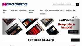 What Directcosmetics.com website looked like in 2018 (5 years ago)