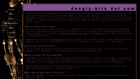 What Dangly-bits.com website looked like in 2018 (6 years ago)