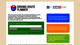 What Drivingrouteplanner.com website looked like in 2018 (6 years ago)