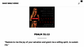 What Daily-bible-verse.org website looked like in 2018 (6 years ago)