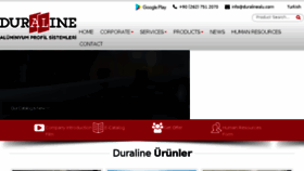 What Duralinealu.com website looked like in 2018 (5 years ago)