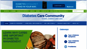 What Diabetescarecommunity.ca website looked like in 2018 (5 years ago)